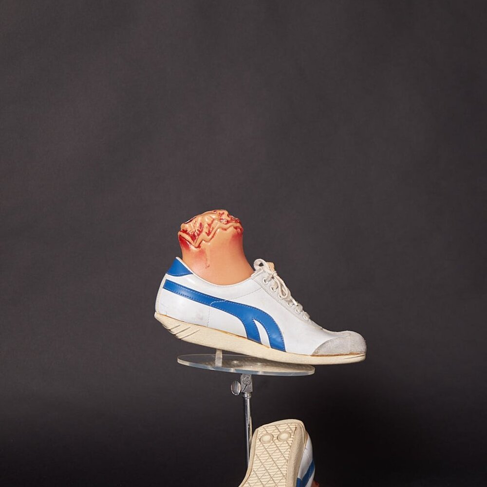 1980s – 90s Blue and White Vintage Sneakers